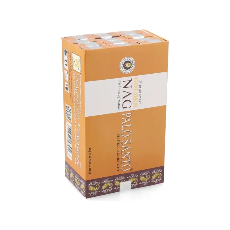 INCIENSO (GOLDEN NAG) CONOS PALO SANTO Caja 12 uds (SÓLO SE VENDE POR CAJA)