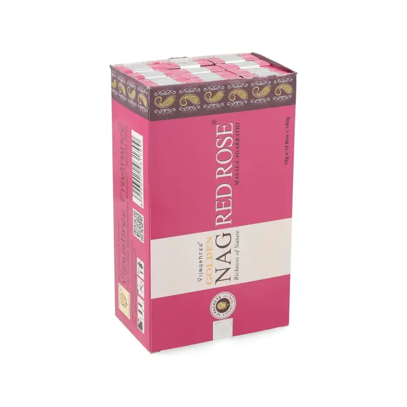 INCIENSO (GOLDEN NAG) CONOS ROSA ROJA Caja 12 uds (SÓLO SE VENDE POR CAJA)
