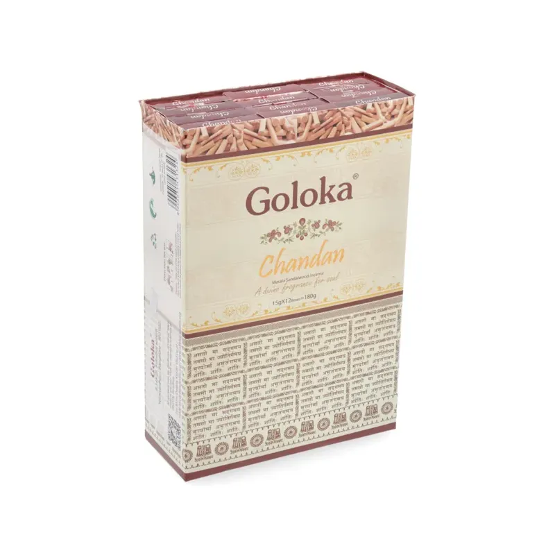 INCIENSO (GOLOKA) CANELA-SÁNDALO Caja 12 uds (SÓLO SE VENDE POR CAJA)