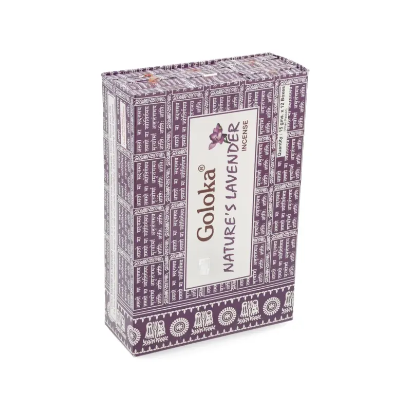 INCIENSO (GOLOKA) LAVANDA-SALVIA BLANCA Caja 12 uds (SÓLO SE VENDE POR CAJA)