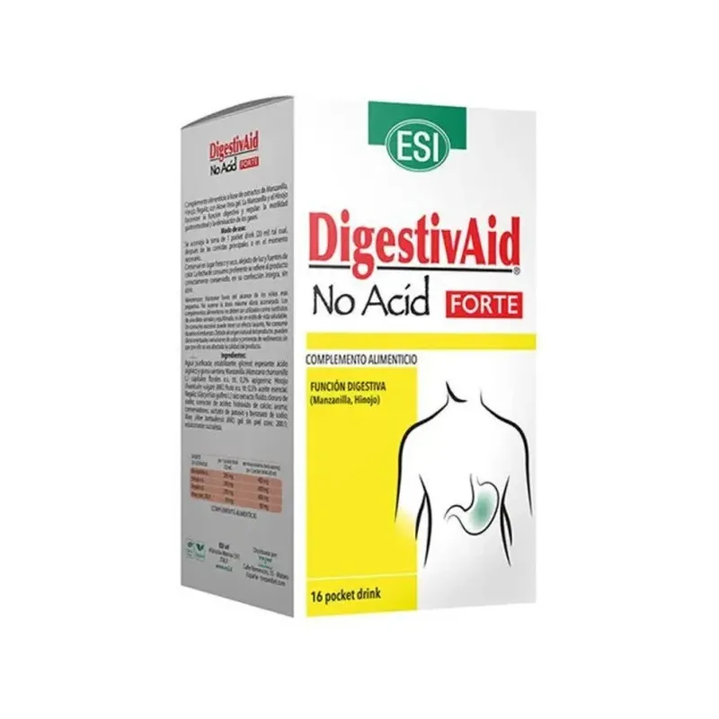DIGESTIVAID NO ACID FORTE POCKET DRINK 16 SOBRES