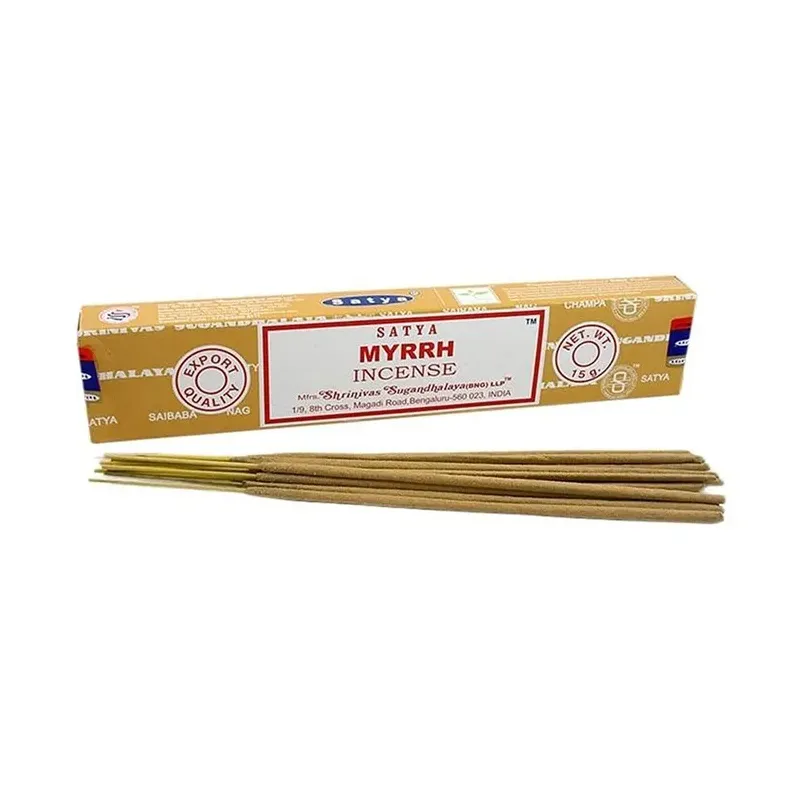 INCIENSO (SATYA) MYRRH CAJA 12U