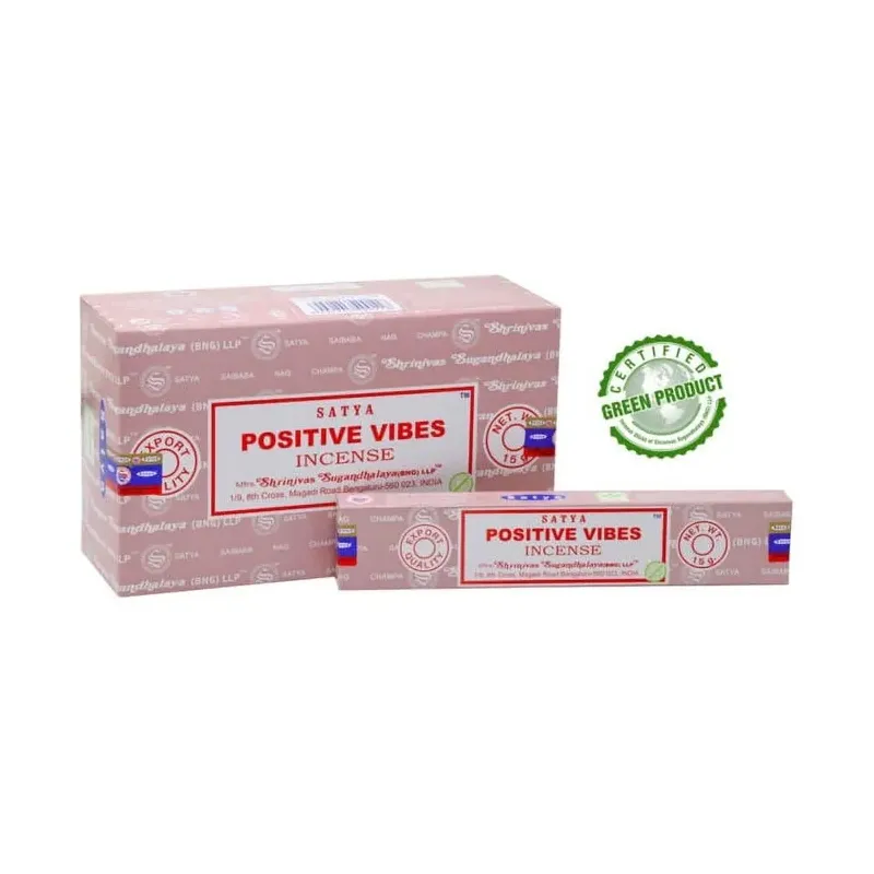 INCIENSO (SATYA) POSITIVE VIBES CAJA 12U