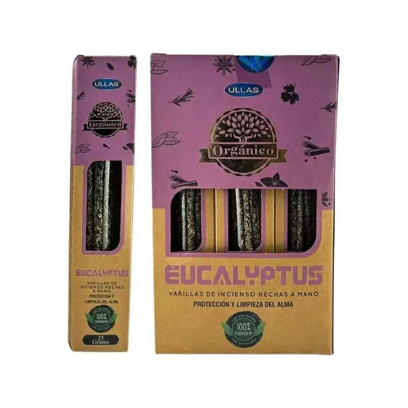 INCIENSO (ULLAS) ORGANIC EUCALIPTUS 25G CAJA 6U