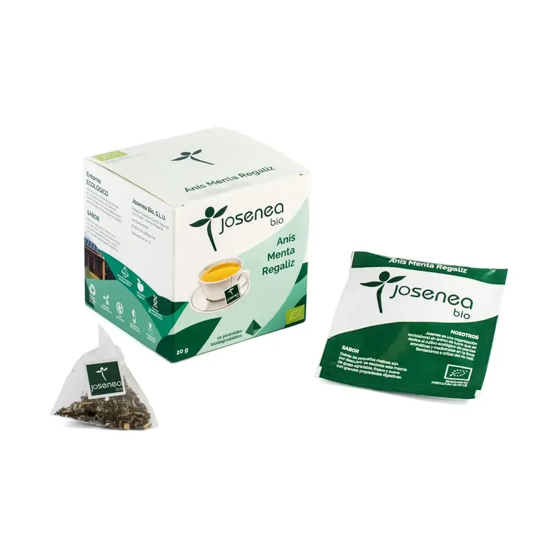 ANÍS-MENTA-REGALIZ BIO BOLSA KRAFT GRANEL 50 GR.