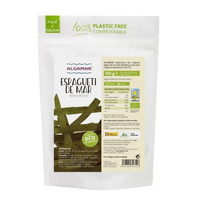 Alga Espagueti de Mar 100 g -  BIO