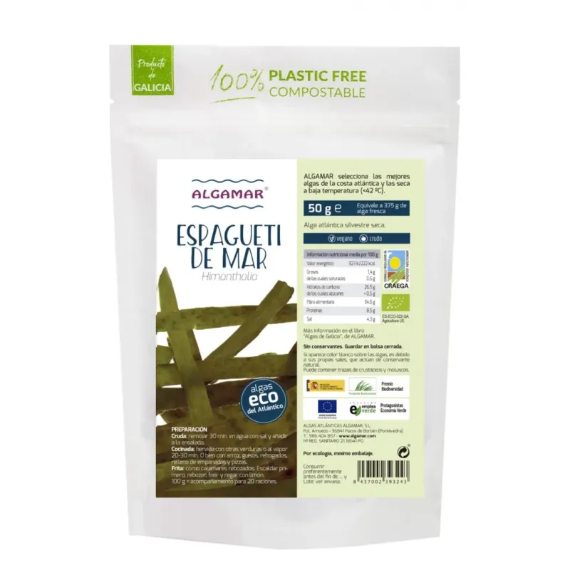 Alga Espagueti de Mar 50 g -  BIO