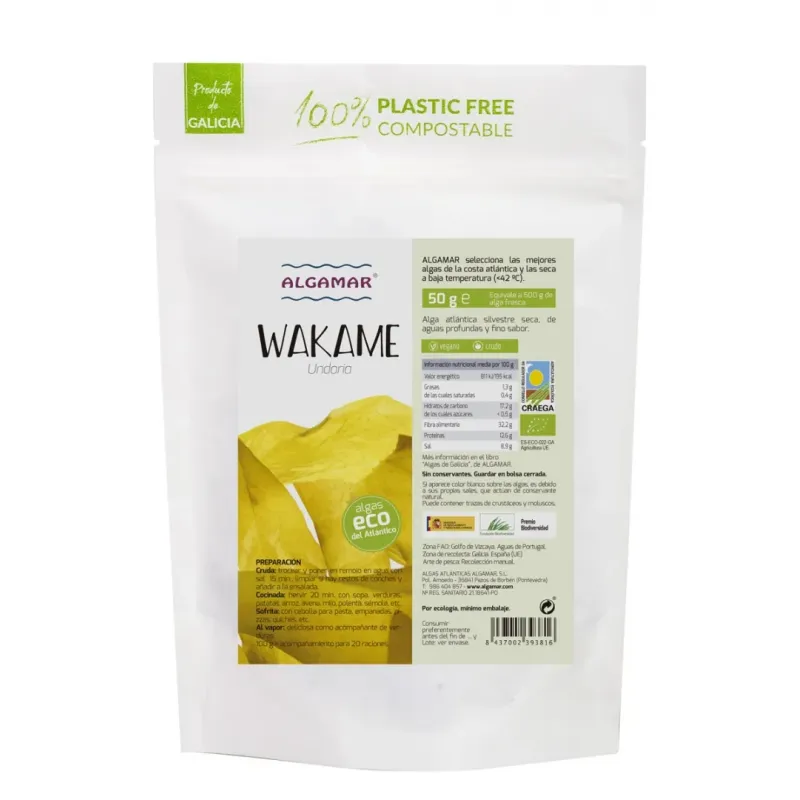 Alga Wakame 50 g -  BIO