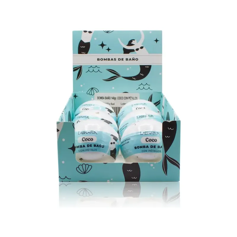 BOMBA BAÑO 140gr. COCO CON PÉTALOS 140gr.