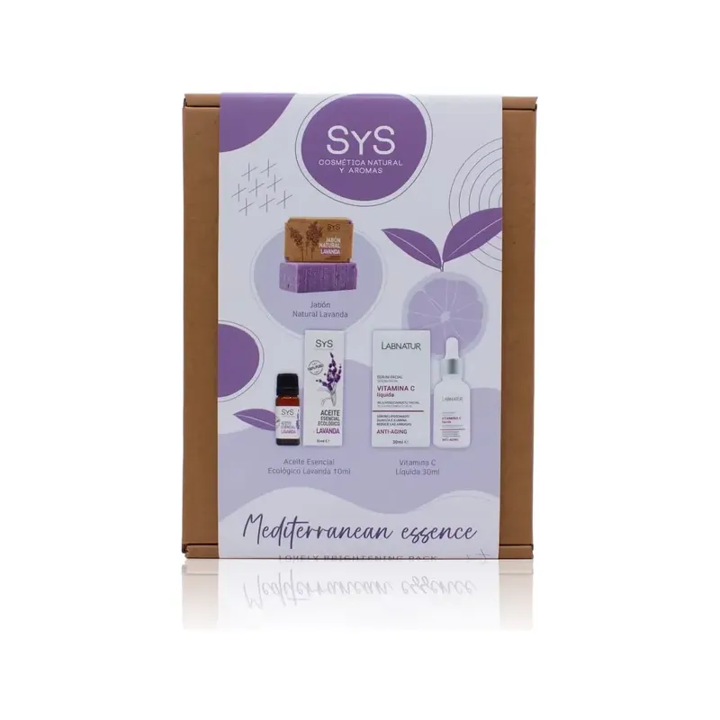 PACK MEDITERRANEAN ESSENCE Aceite de Lavanda+ jabón de lavanda+ Vitamina C