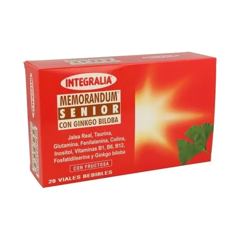 MEMORANDUM SENIOR CON GINKGO BILOBA 20 VIALES