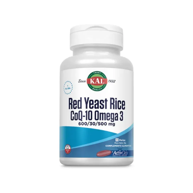KAL RED RICE/Q10/OMEGA 3 - 60 PERLA