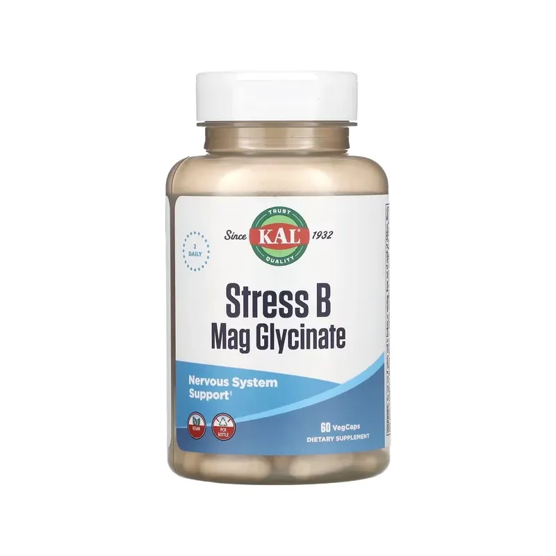STRESS B MAG GLYCINATE - 60 VEGCAPS