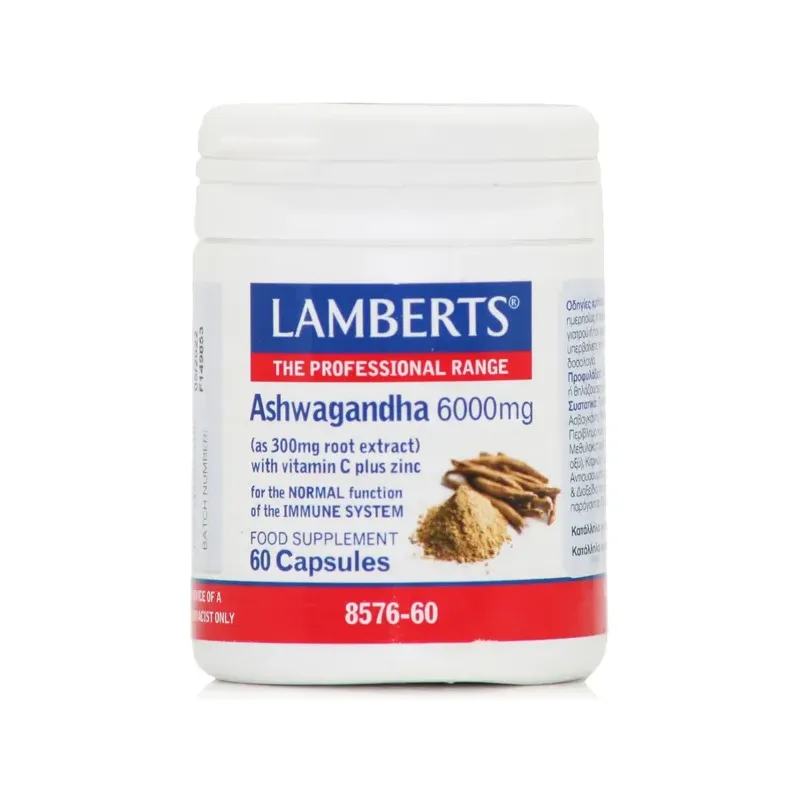 ASHWAGANDHA 6000 MG 60 CAPS.