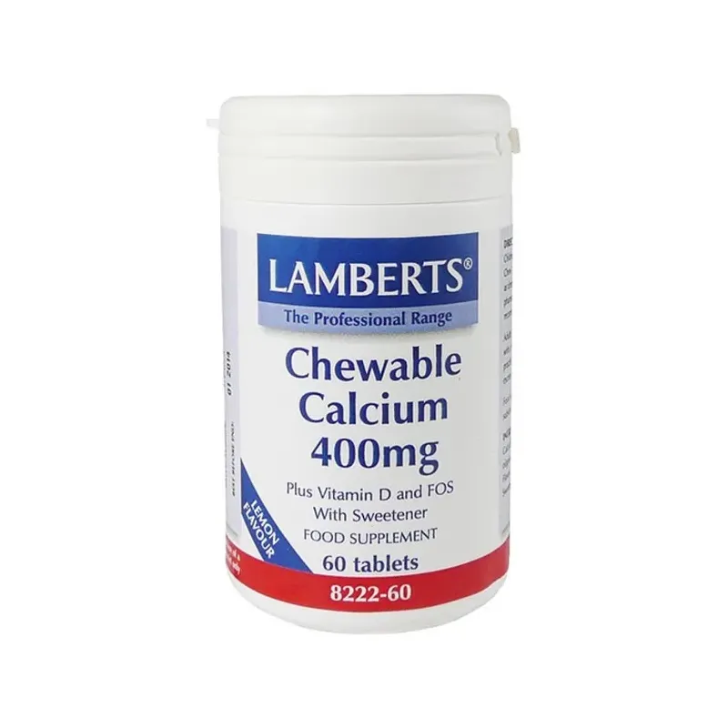 CALCIO MASTICABLE 400MG 60 TABS. TABS. MINERALES
