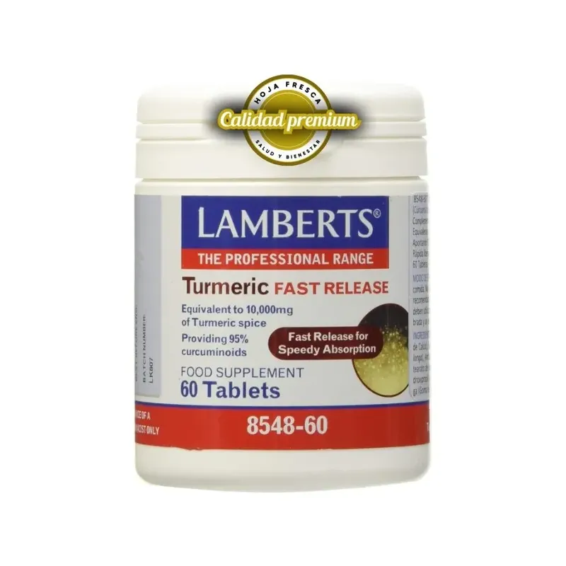 CÚRCUMA DE LIBERACIÓN RÁPIDA 60 TABS. - HIERBAS