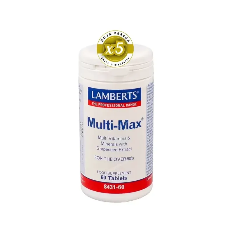 MULTI-MAX® ( MAYORES DE 50 AÑOS) 60 TABS. FORMULAS MULTIPLES