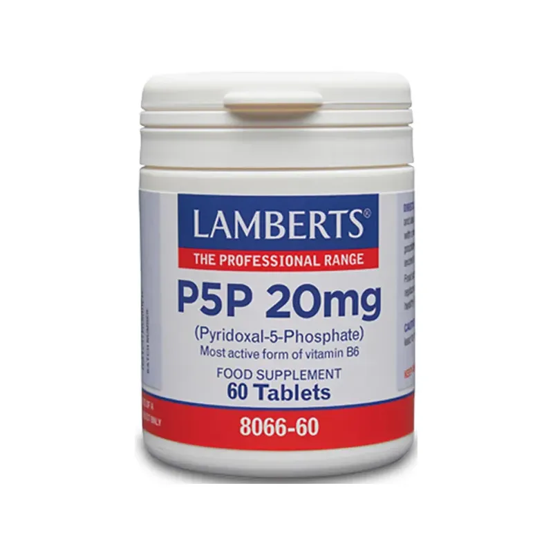 P5P 20 MG - 60 TABS. (PIRIDOXAL-5-FOSFATO) VITAMINAS
