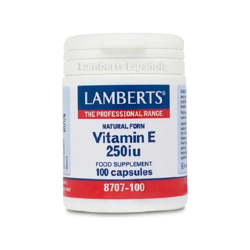 VITAMINA E NATURAL 250UI 100 CAPS. VITAMINAS
