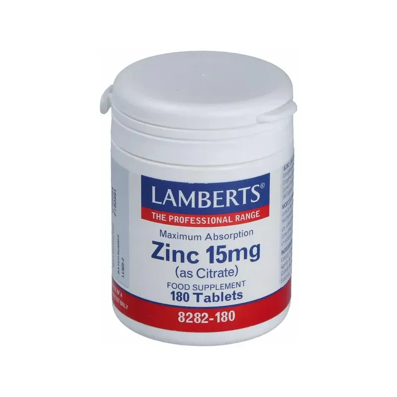 ZINC 15MG CITRATO 180TAB
