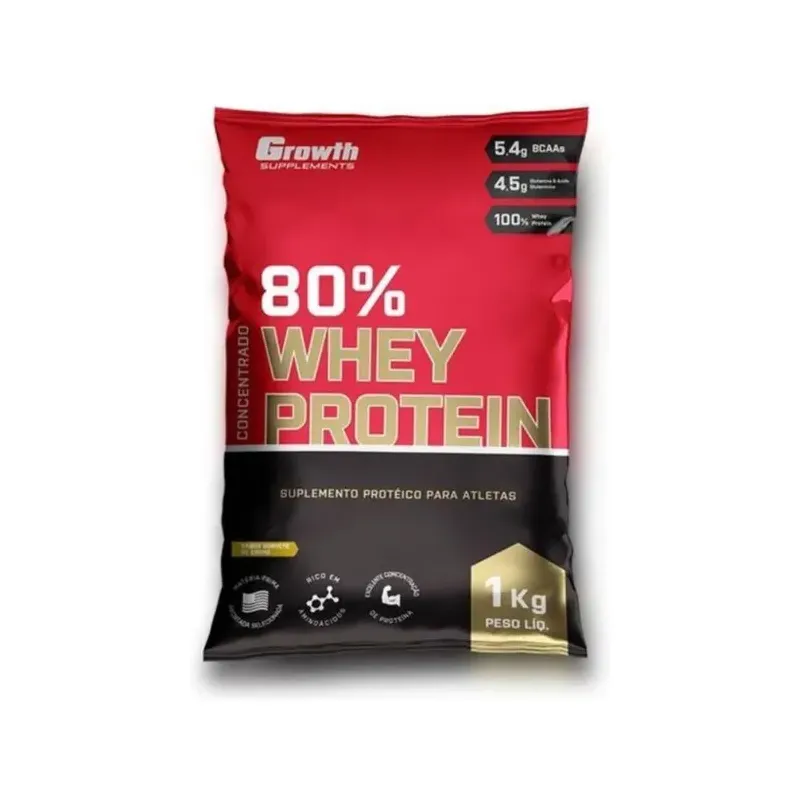 WHEY PROTEIN 80% SABOR FRESA 1 KG