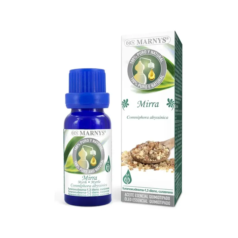 ACEITE ESENCIAL ALIMENTARIO MIRRA Estuche con botella - 15 ML