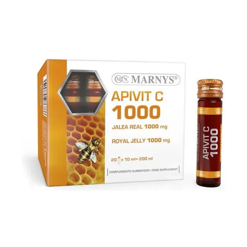 APIVIT C 1000 MG (JALEA REAL + VIT. 20 Viales  X 1000 MG