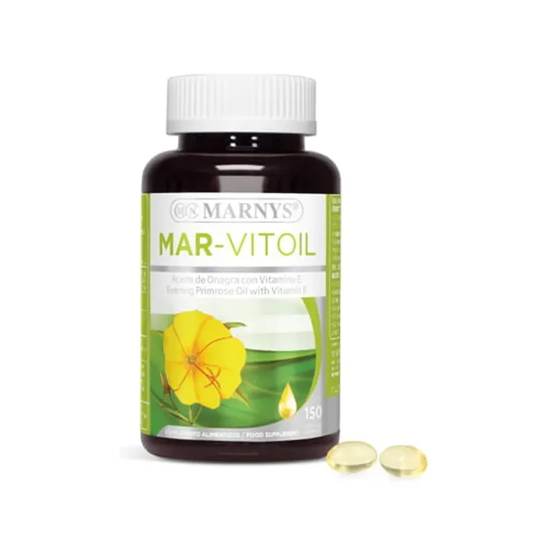 MAR-VITOIL Aceite de onagra + vitamina E  150 Cápsulas  X 500 MG