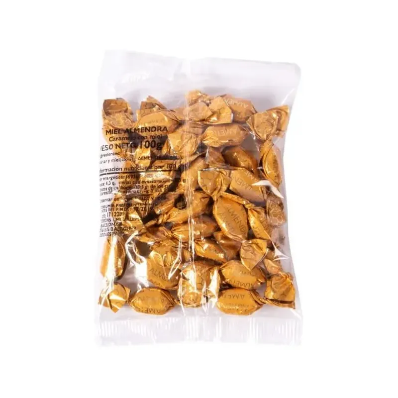 Caramelos de miel y almendra 100g.