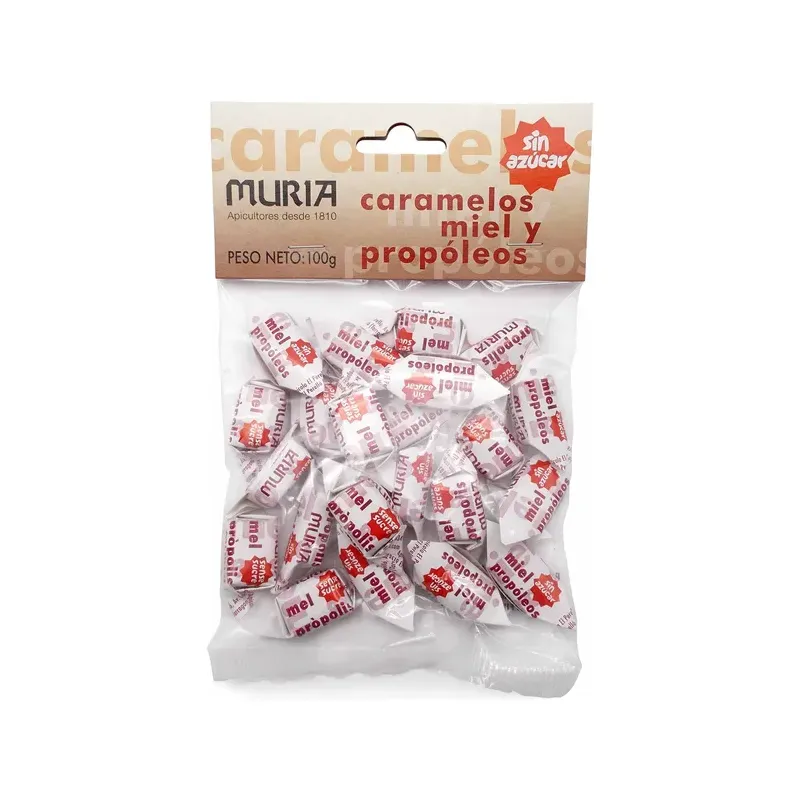 CARAMELOS MIEL  SIN AZÚCAR 100G