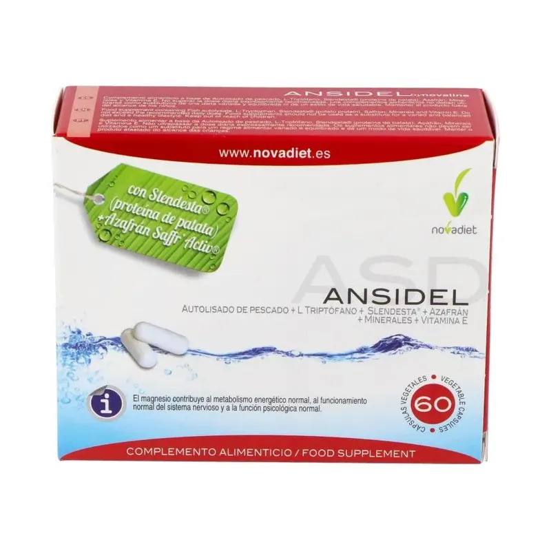ANSIDEL Envase de 60 cápsulas vegetales