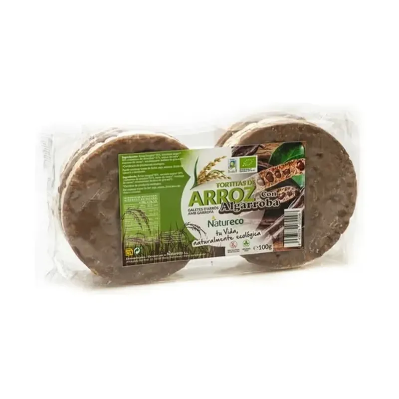 TORTAS ARROZ ALGARROBA ECO 100 GR.