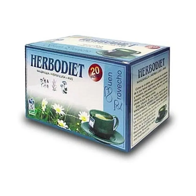 HERBODIET  BUEN PROVECHO Envase de 20 bolsitas filtro de 1,5 g. cada una.