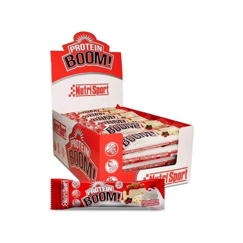 EXPO PROTEIN BOOM FRESA TARTA QUESO S/GLU 24UD