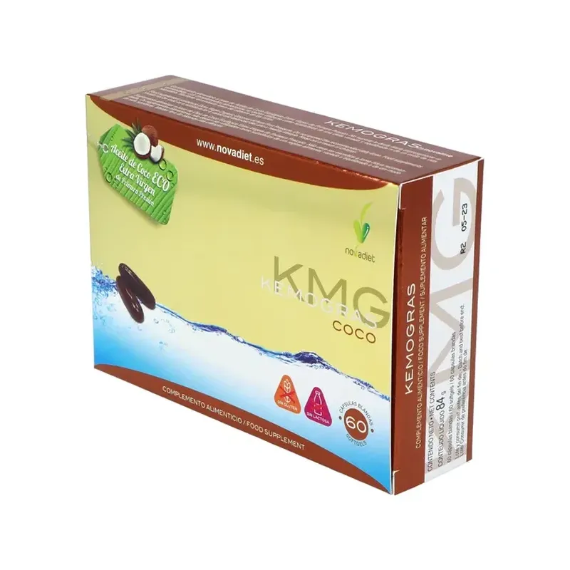 KEMOGRAS COCO Envase de 60 cápsulas blandas.