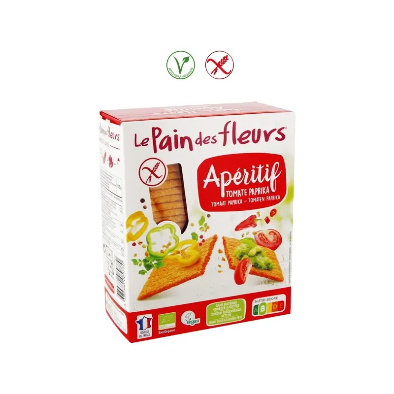 CRACKER TOMATE PAPRIKA APERITIF PAN FLOR 150G
