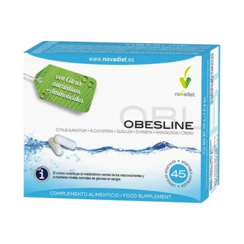 OBESLINE Envase de 45 cápsulas vegetales.