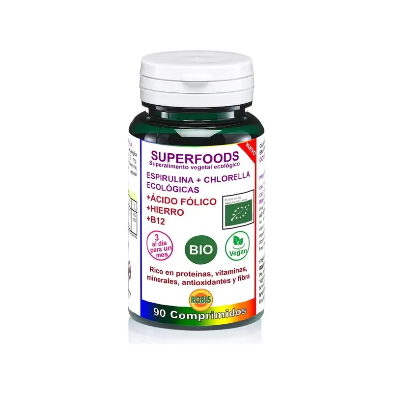 ESPIRULINA CHORELLA A FOLICO FE B12 BIO
