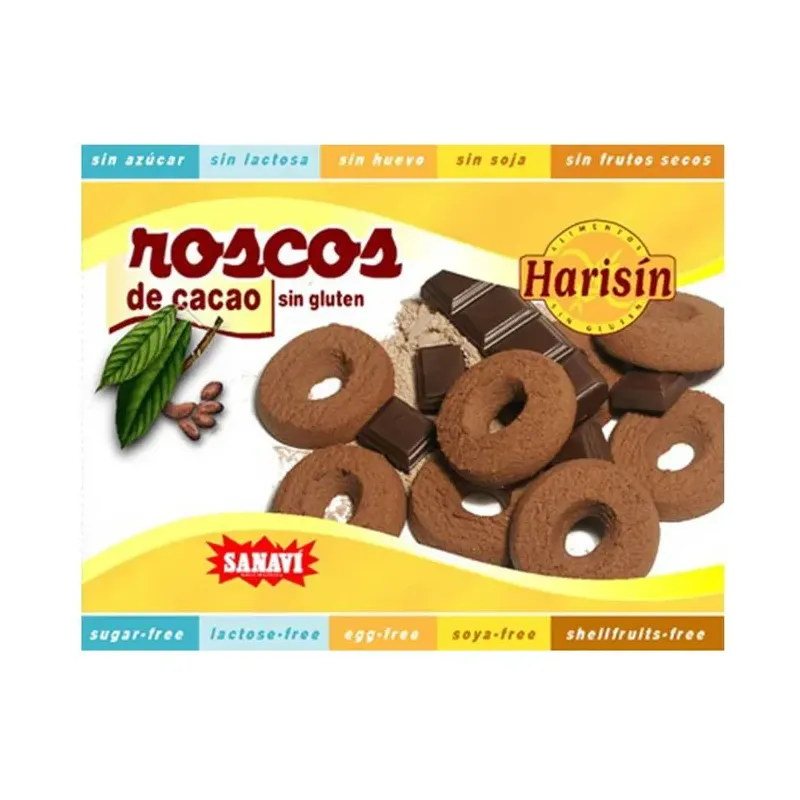 HARISIN ROSCOS CACAO S/G 150 GR