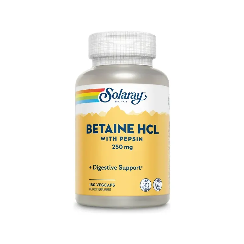 BETAINE HCI W/PEPSIN 250G 180CAP
