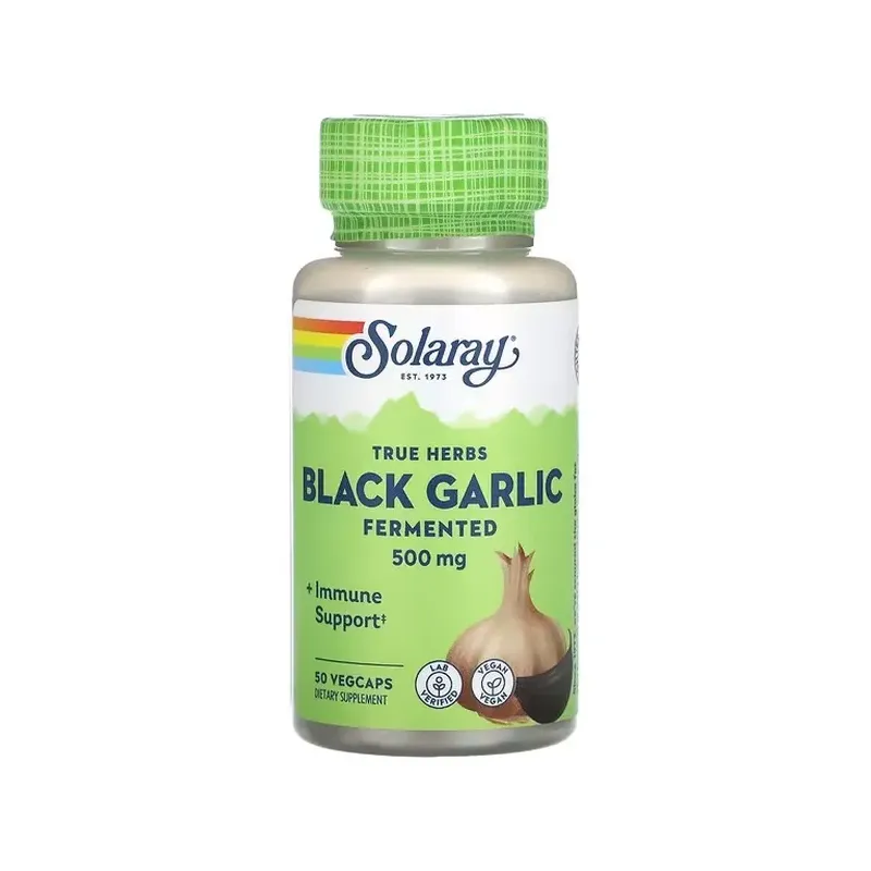 BLACK GARLIC BULB 500 MG. - 50 VEGC