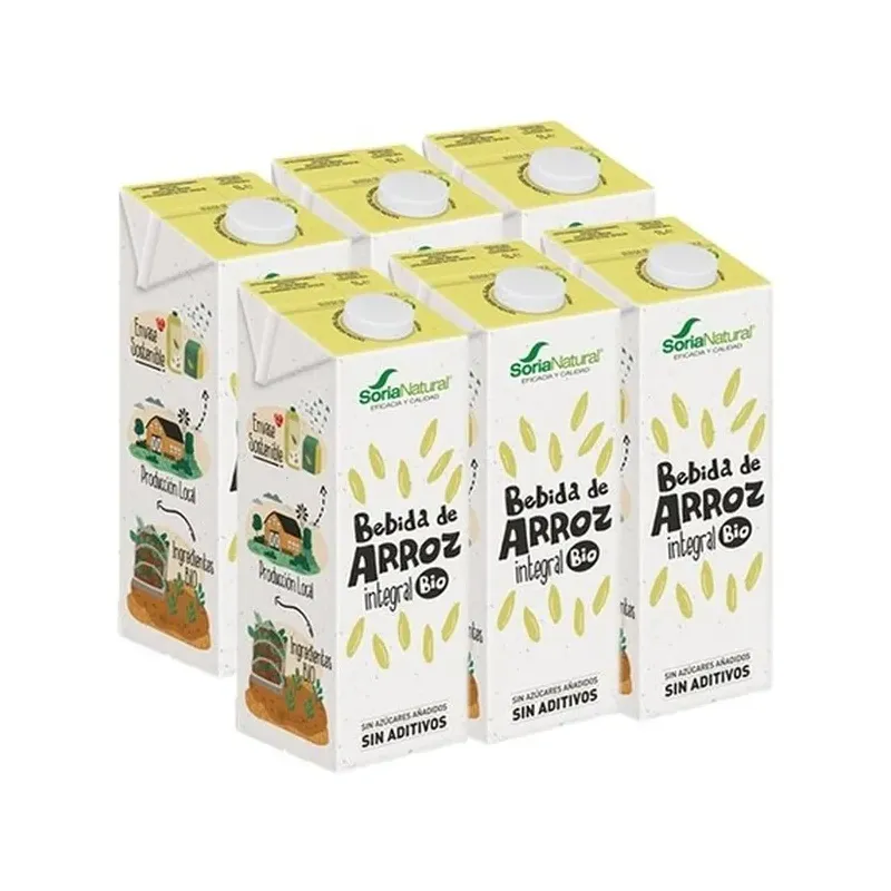 CAJA 6 UDS BEBIDA DE ARROZ INTEGRAL 1LTR. ECO
el litro te saldría a 1.57€