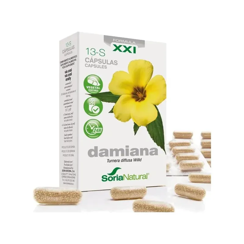 CAPSULAS 13S DAMIANA LIB. PROL.