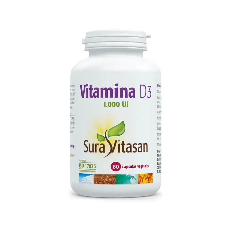 VITAMINA D3 1.000 UI 60 CÁPSULAS SU