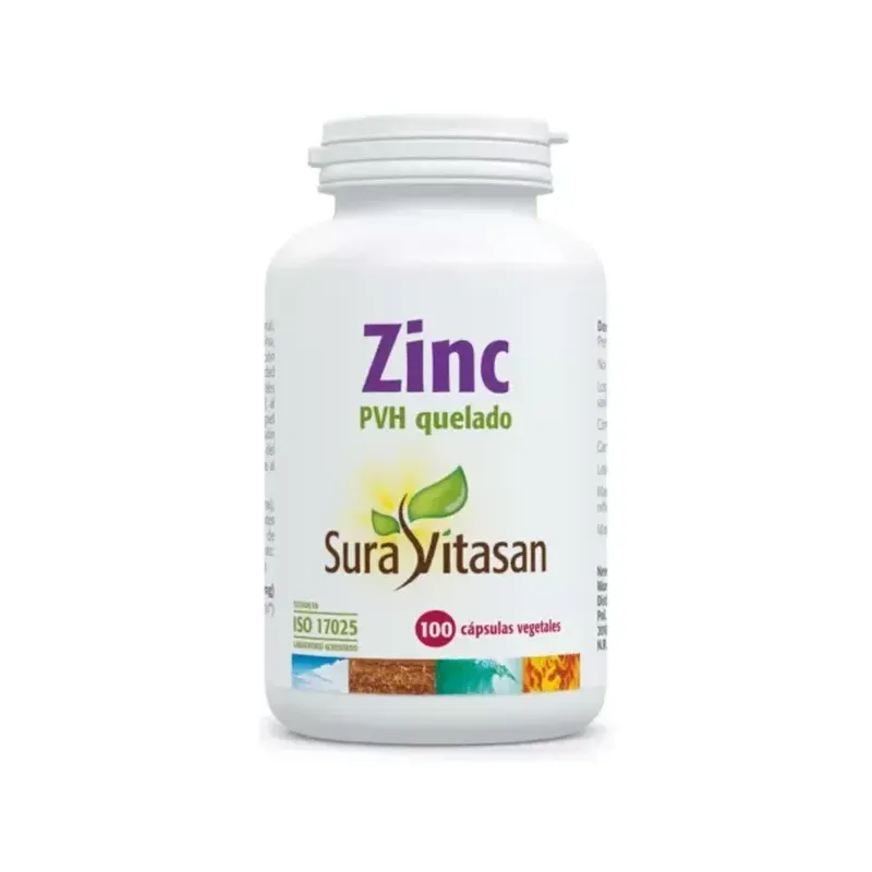 ZINC PVH QUELADO 25 MG. 100  CÁPSUL