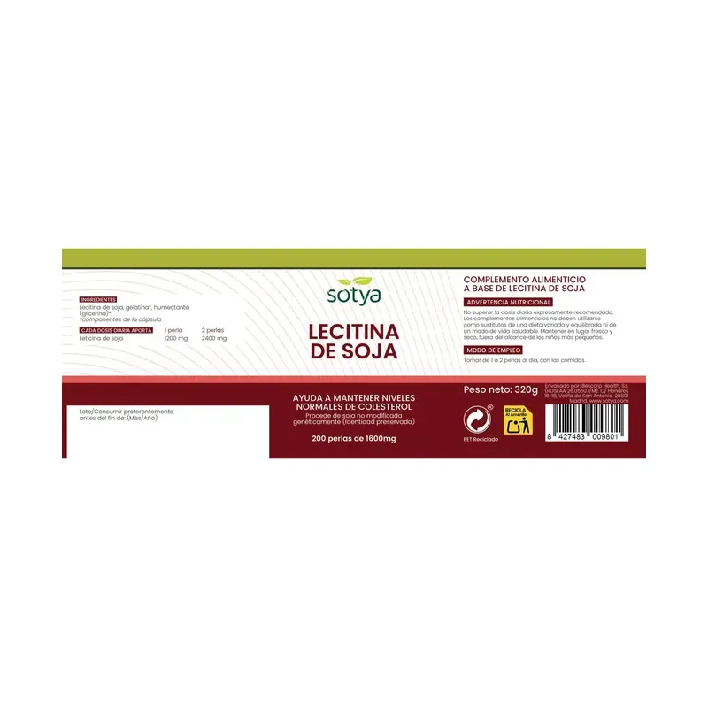 LECITINA 1600 MG 200 PERLAS