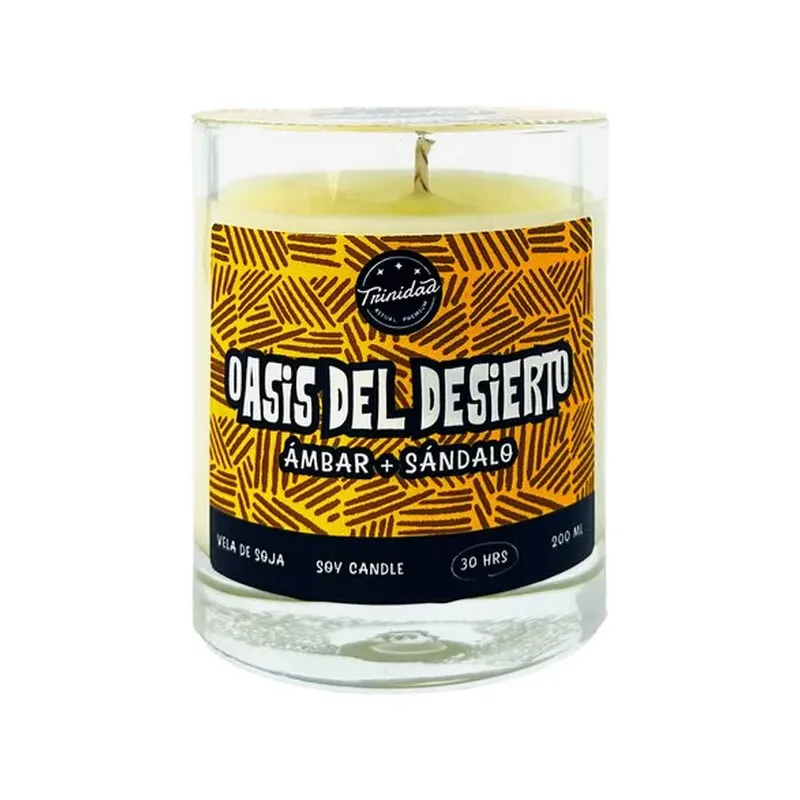 VELA VASO OASIS DEL DESIERTO 200ML