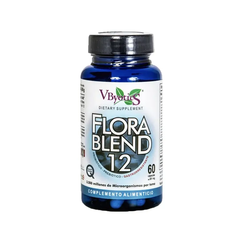 FLORABLEND 12 60 CAPS. PROBIOTICO- PREBIOTICO 12 CEPAS