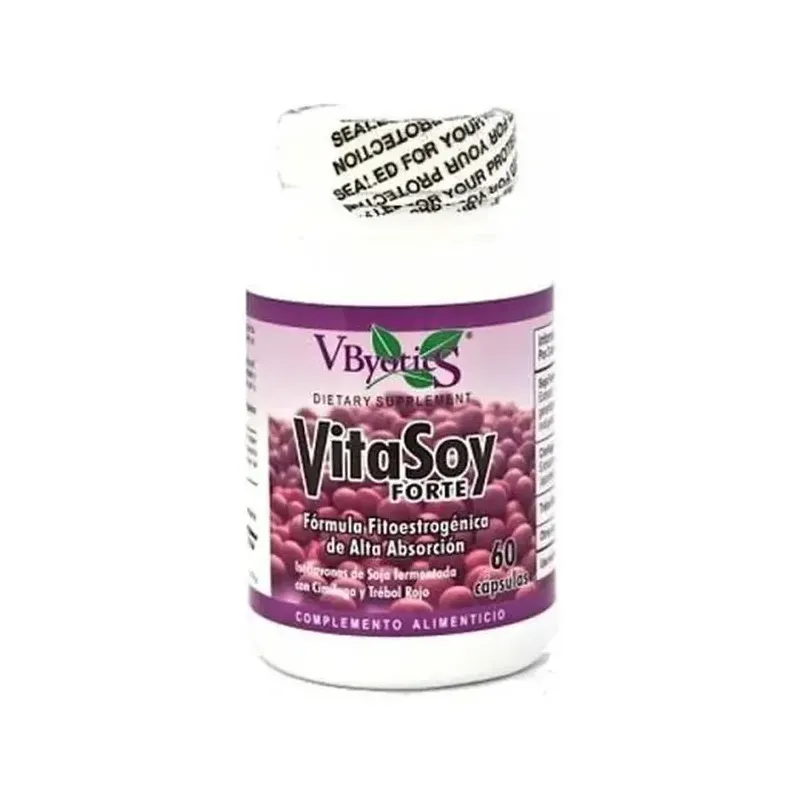 VITASOY FORTE TM ISOFLAVONAS FERMEN TADAS ALTA POTENCIA CON CIMÍFUGA Y TREBOL ROJO
60 CAPSULAS