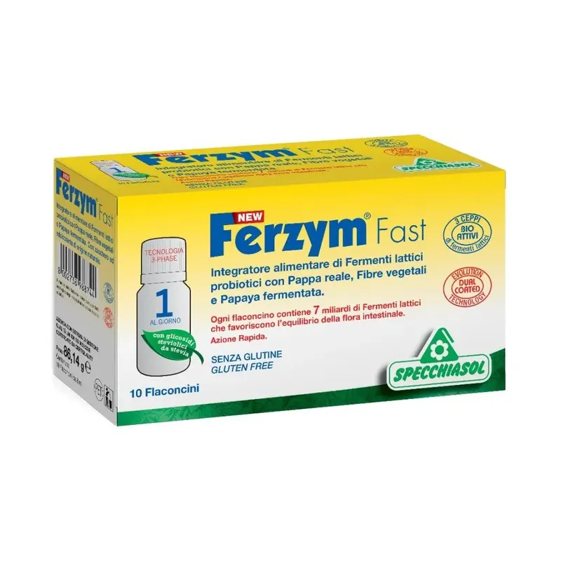 FERZYM FAST- 10 VIALES/ 8 ML